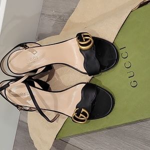 *Authentic* Gucci GG Quarter Strap Sandal